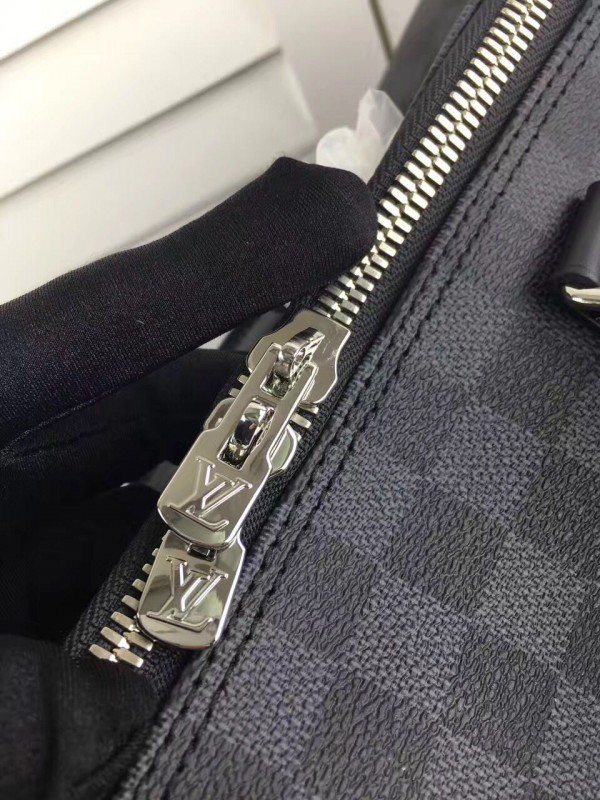 l0vis Vvtt0n keepall 55 damier graphite canvas black 3623_55cm x 31cm x 24cm