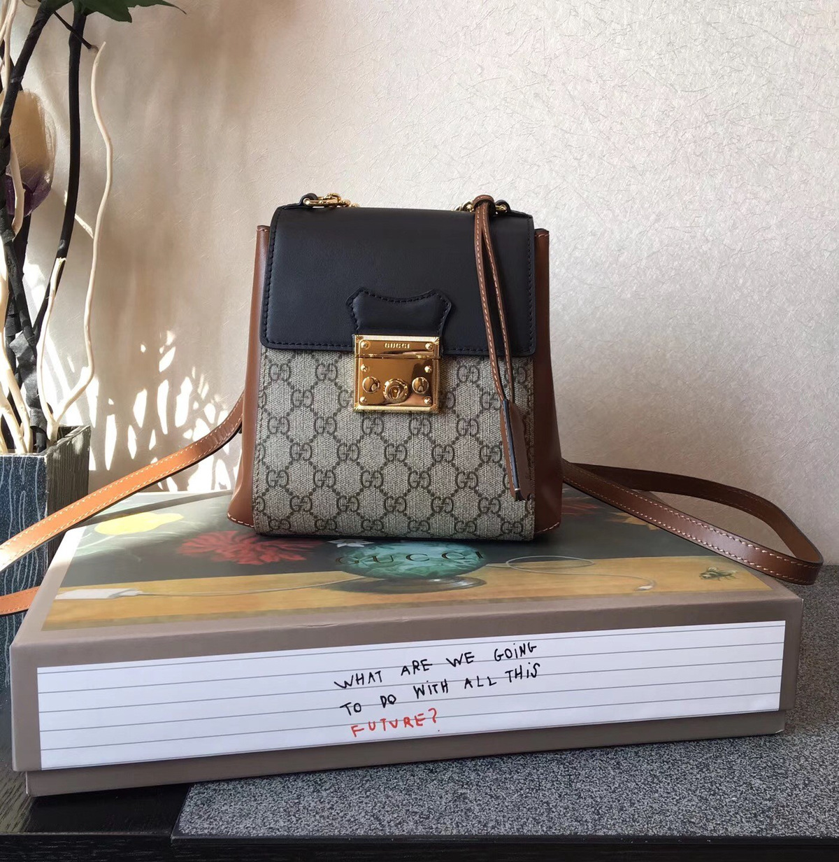 Gvc*1 padlock gg svp*me backpack 21.5*21*10cm