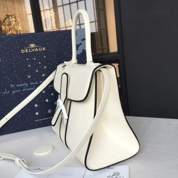 Delvaux mini brillant satchel smooth leather white 1469 20cm x 10cm x 16cm
