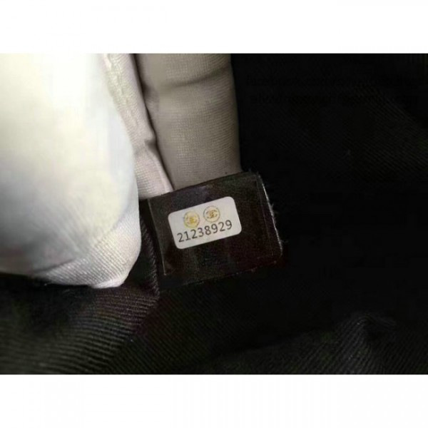 Ch**el crochet braid cayo coco backpack black