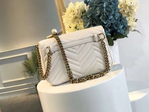 Gvc*1 marmont bag white  2635 21.5*18*5cm