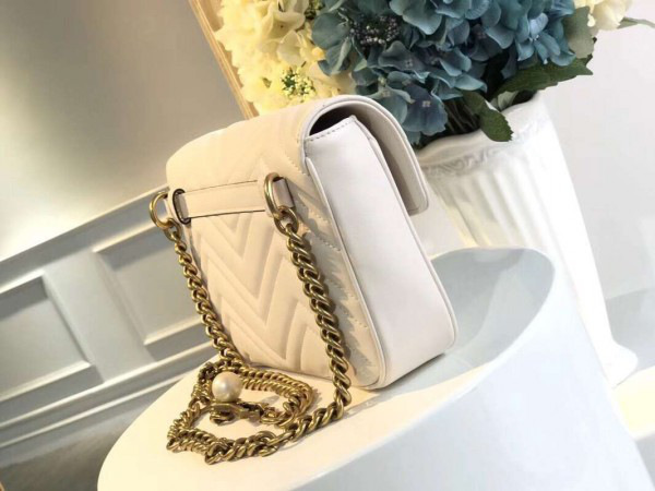 Gvc*1 marmont bag white  2635 21.5*18*5cm