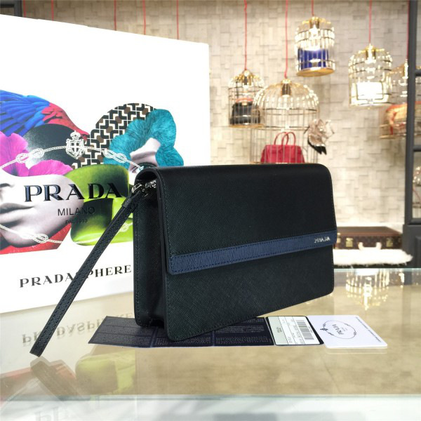 Pra*a leather clutch bag 4262 25.5cm x 5.5cm x 15.5cm