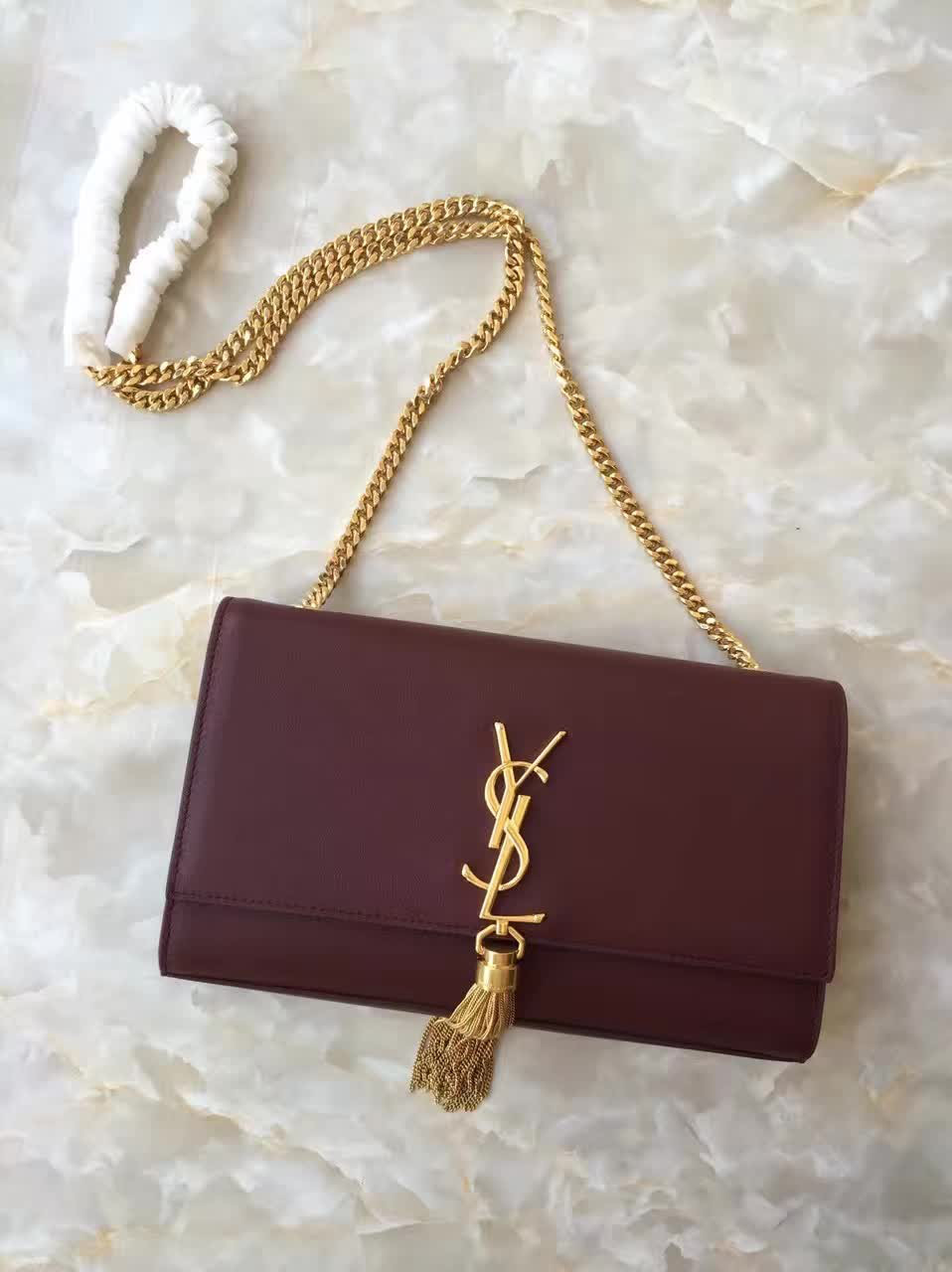 Y51 monogram kate with gold tassel 5058 24cm x 14cm x 4.5cm
