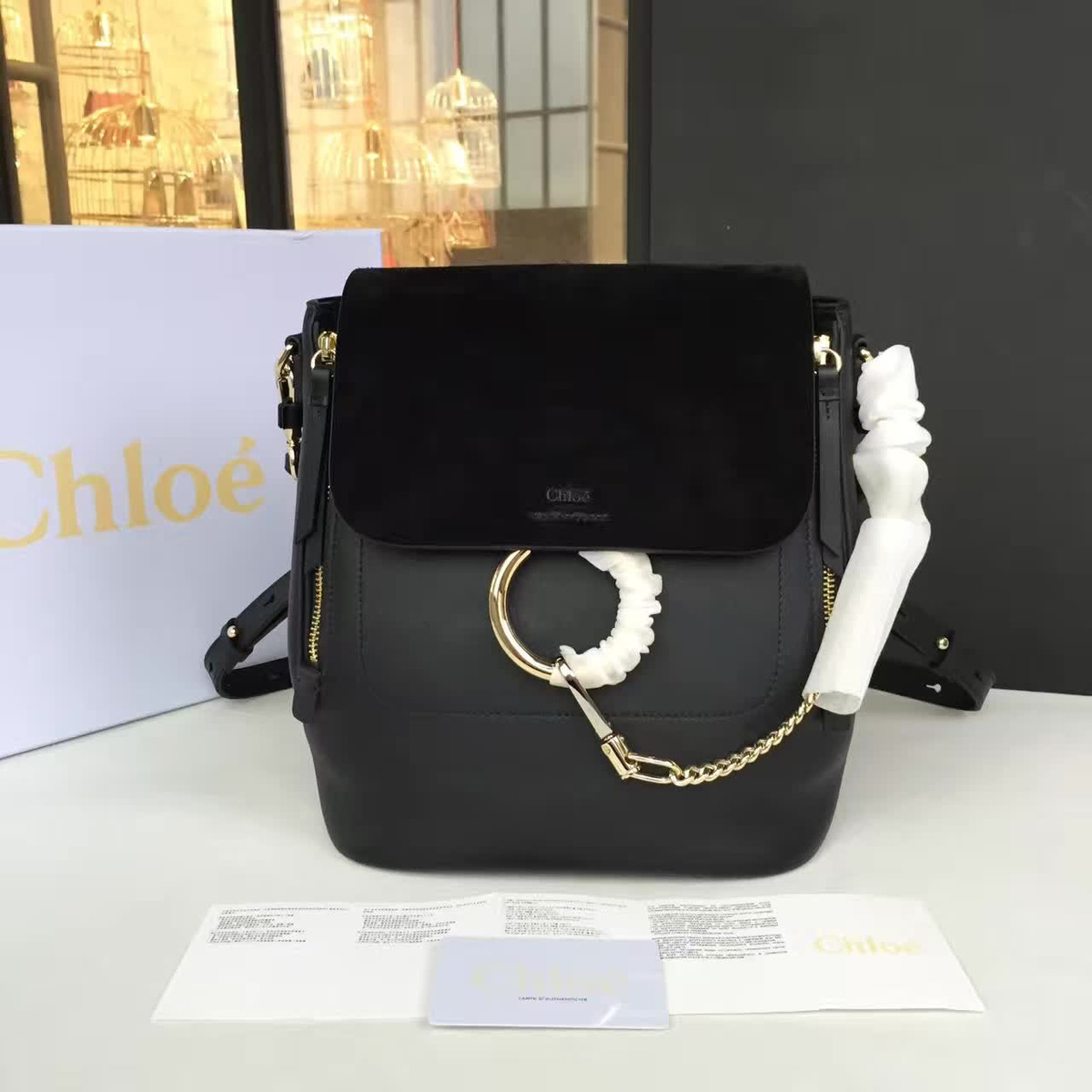 Chloe cortex backpack z1444 23cm x 15.5cm x 24cm