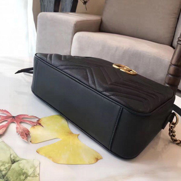 Gvc*1 gg marmont matelassé 2447 27cm x 24cmx 8cm