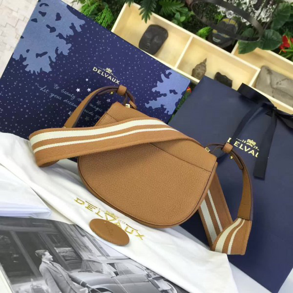 Delvaux calfskin mini le mutin saddle bag 1497 20cm x 7.5cm x 16cm