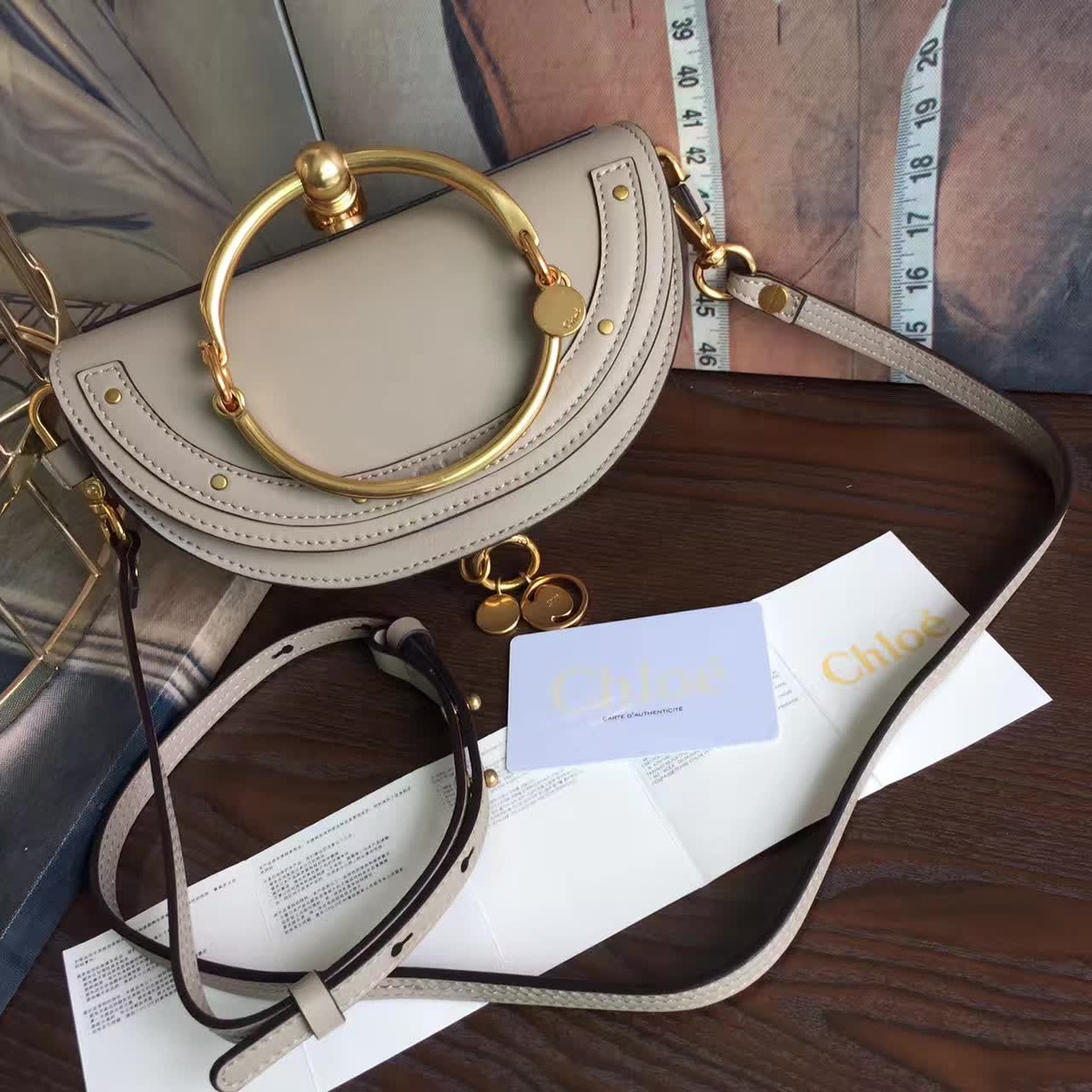 Chloe leather nile z1327 20cm x 6.5cm x 11.5cm