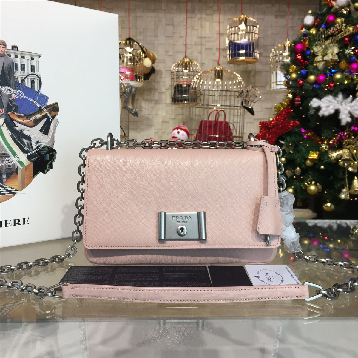 Pra*a metal closure 3932 24cm x 6.5cm x 14cm