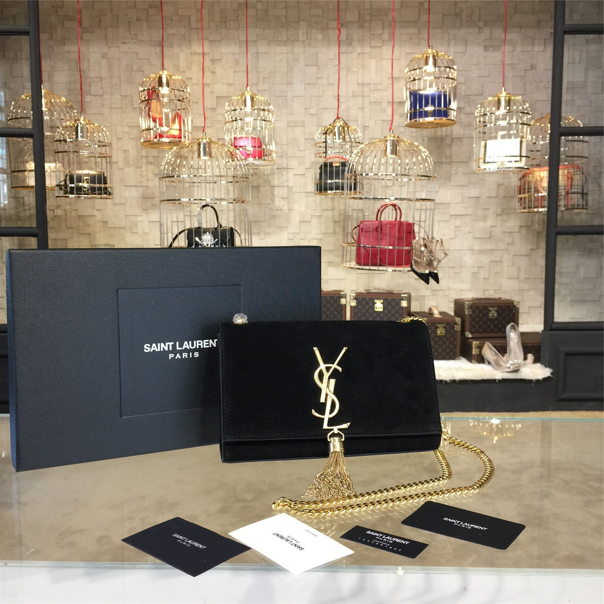 Y51 monogram kate bag with leather tassel cohotbag 4766