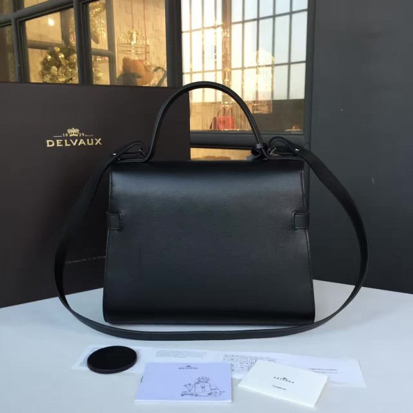Delvaux calfskin mm tempete satchel 27cm x11cm x 21cm