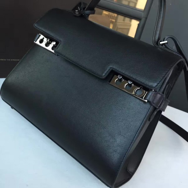 Delvaux calfskin mm tempete satchel 27cm x11cm x 21cm
