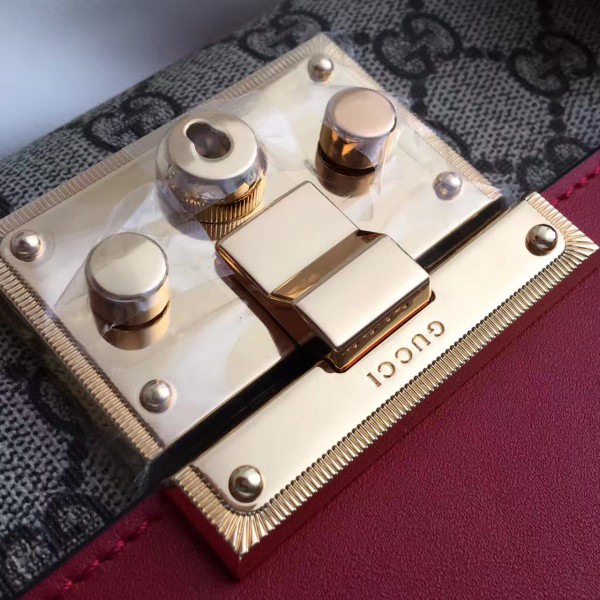 Gvc*1 gg leather padlock cohotbag 2163