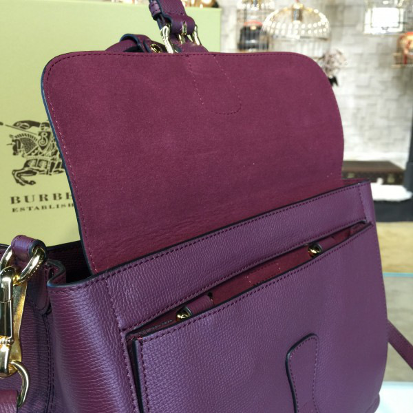 Bv*b*rry dark purple shoulder bag 29.5cm x 14cm x 20.5cm