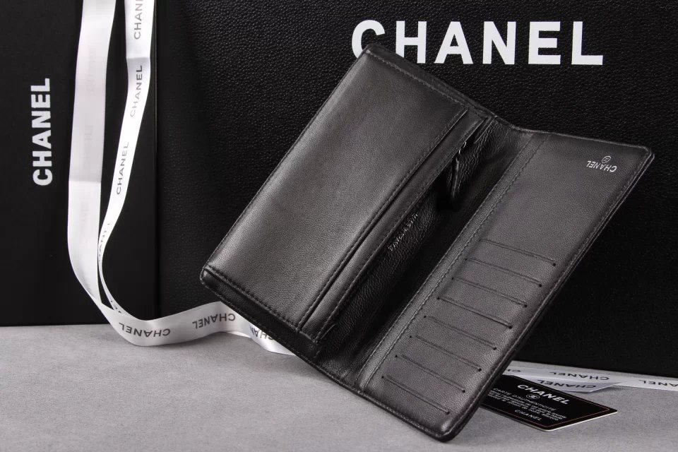 Ch**el wallet a68722 black 18cm