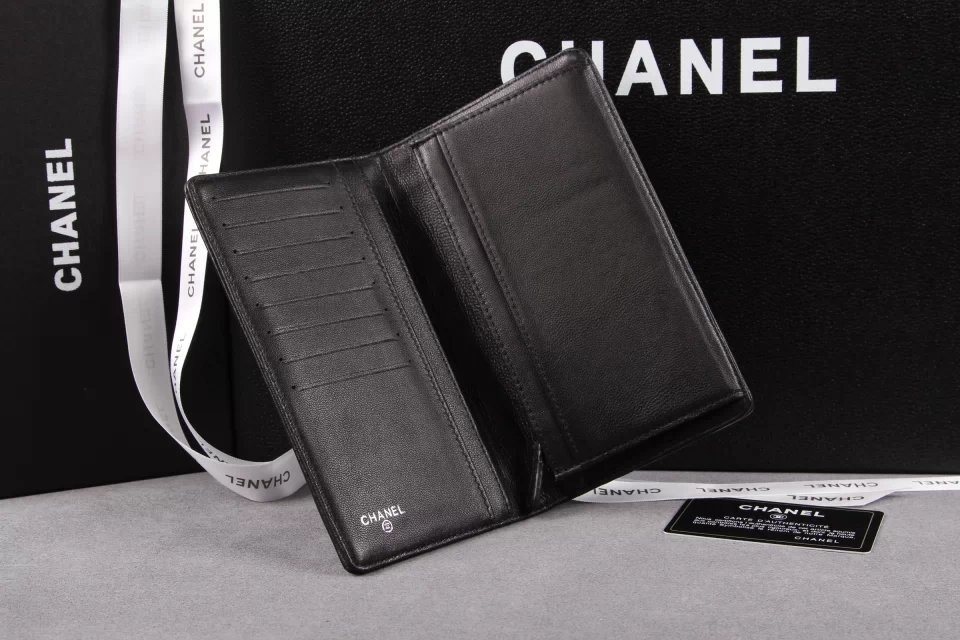 Ch**el wallet a68722 black 18cm