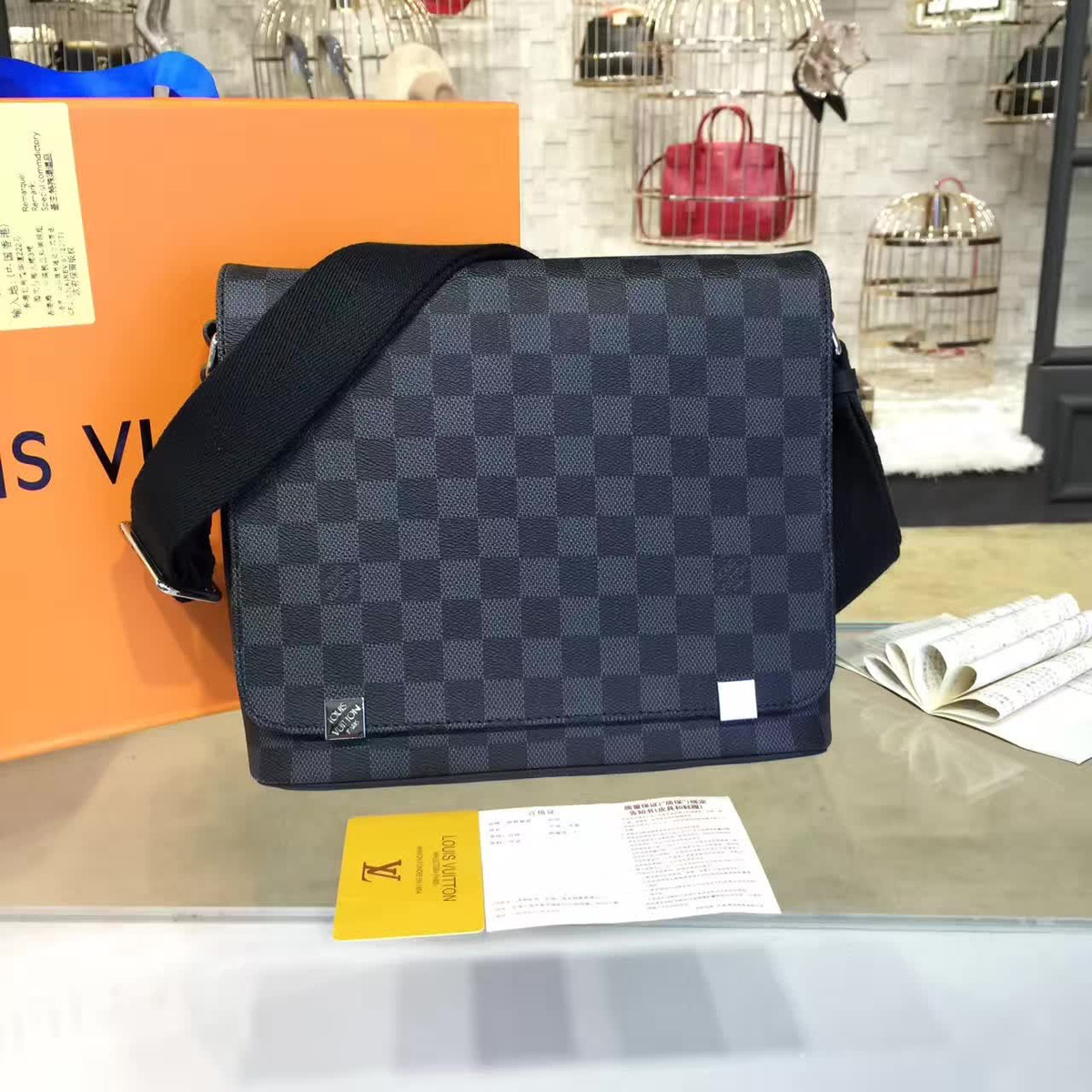 cohotbag l0vis Vvtt0n damier graphite district 3414