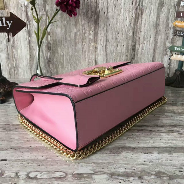 Gvc*1 gg leather padlock cohotbag 2157