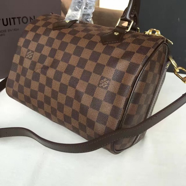 l0vis Vvtt0n speedy bandoulière 25 damier ebene 3205_25cm x 19 cmx 15 cm