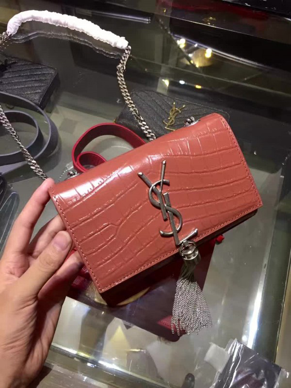 Y51 monogram kate bag with leather tassel 5034 17cm x 11cm x 14cm