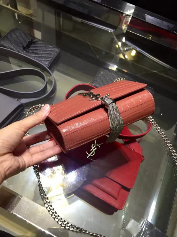 Y51 monogram kate bag with leather tassel 5034 17cm x 11cm x 14cm