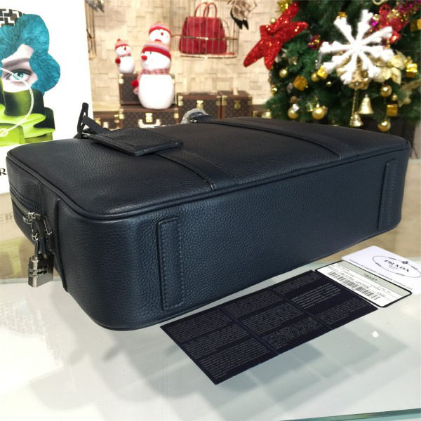Pra*a leather briefcase 4212 36.5cm x 9cm x 28.5cm