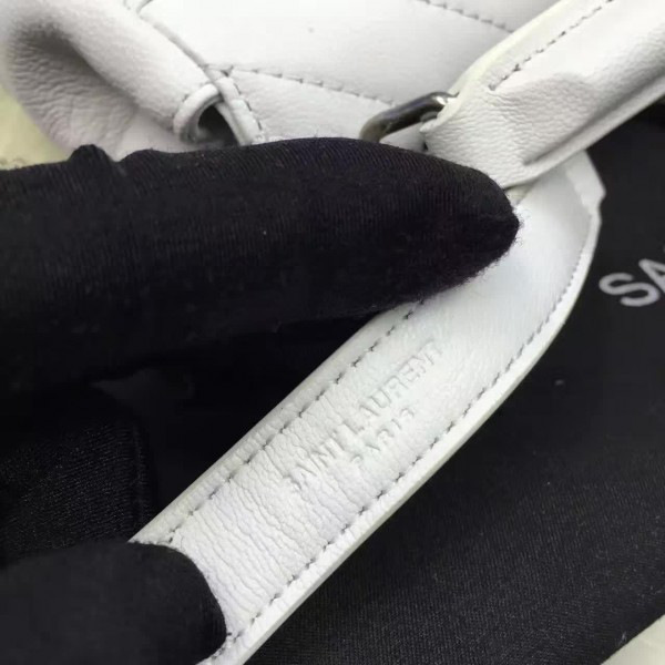 Y51 quilted monogram college white  5069 18cm x 11cm x 5cm