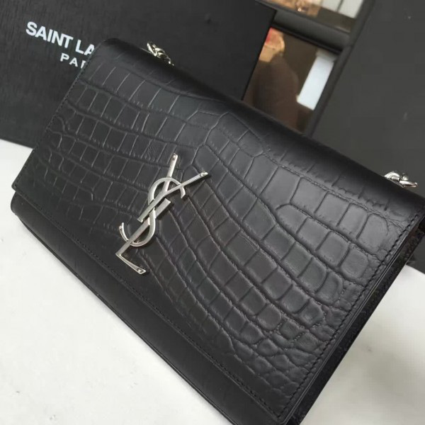 Y51 monogram kate crocodile embossed shiny leather cohotbag 4752