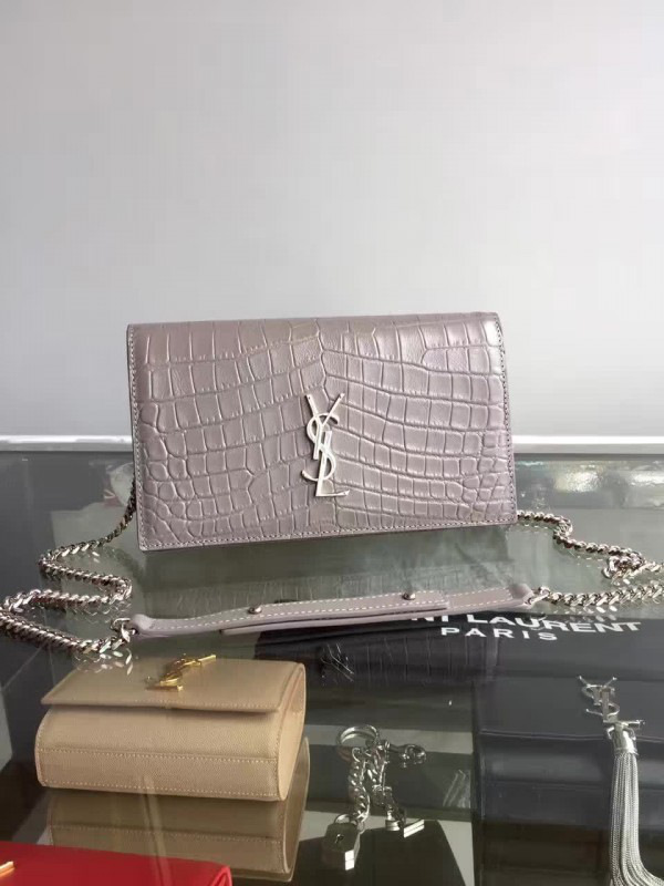 Y51 monogram kate in shiny crocodile-embossed leather 5036 22.5cm x 14cm x 4cm