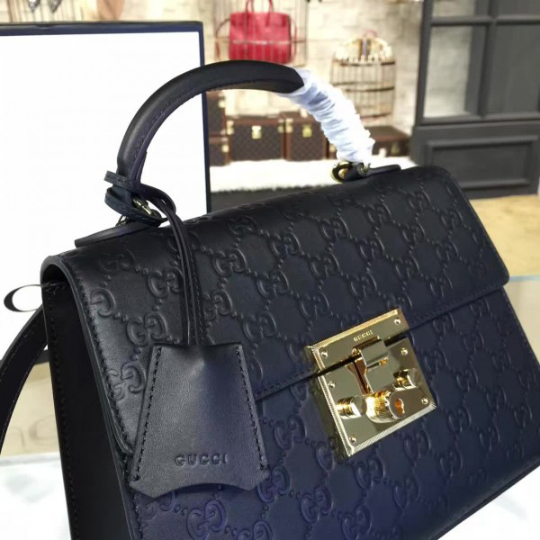 Gvc*1 gg leather padlock cohotbag