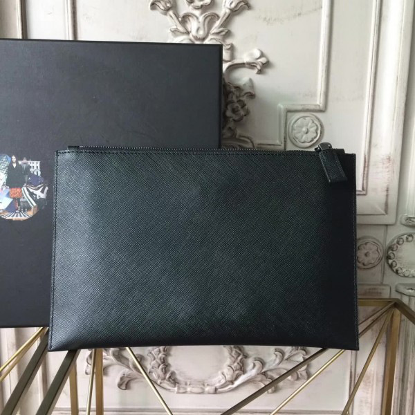 Pra*a leather clutch bag 4315 28cm x 1.5cm x 18cm