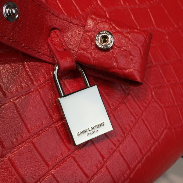 Y51 sac de jour crocodile embossed shiny leather cohotbag 4737