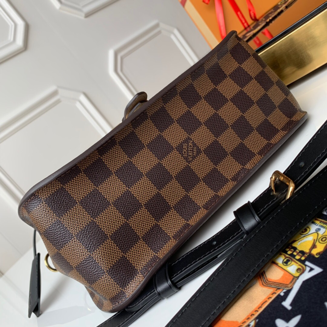 LV original single handbag crossbody handbag fusion black 25CM