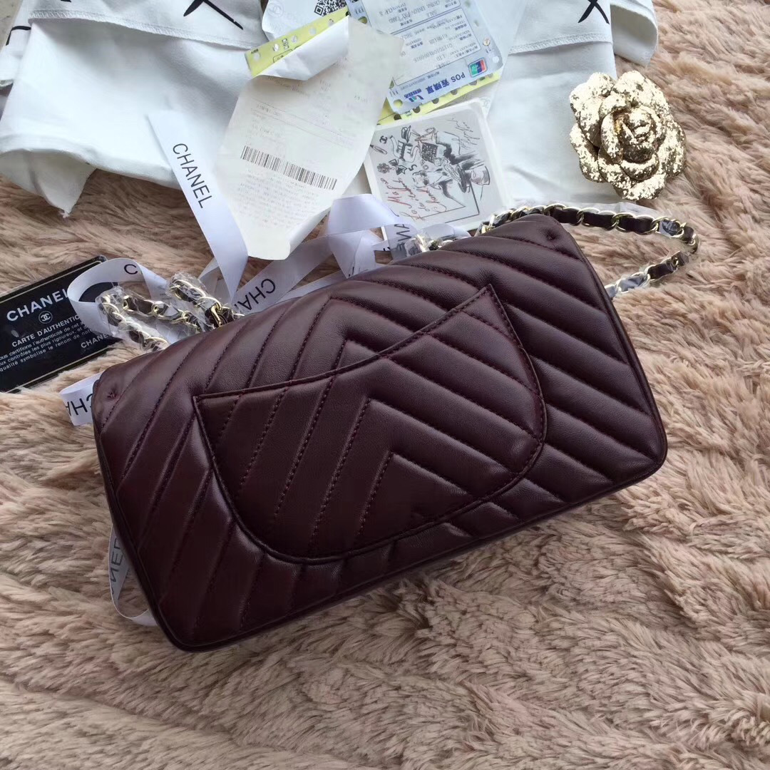 Ch**el original single bag wine red 24cm