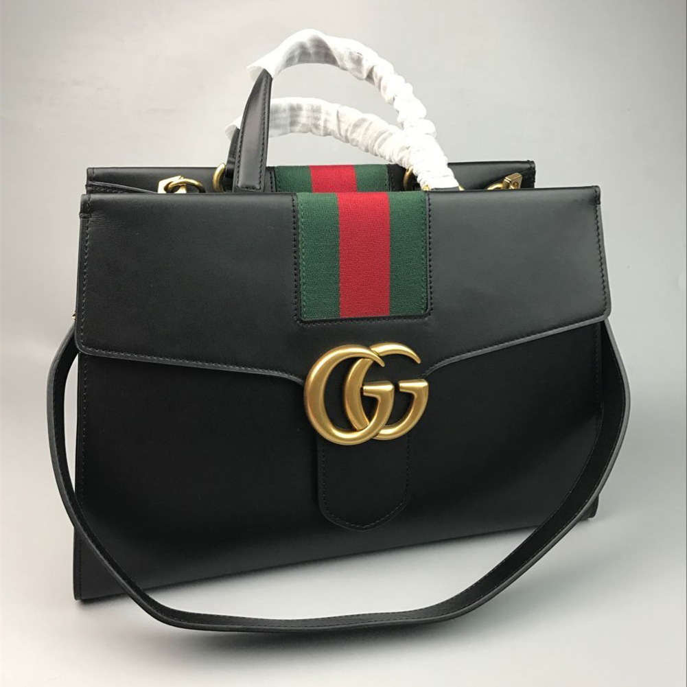 Gvc*1 marmont shoulder black bag 2633 36*24.5*13cm