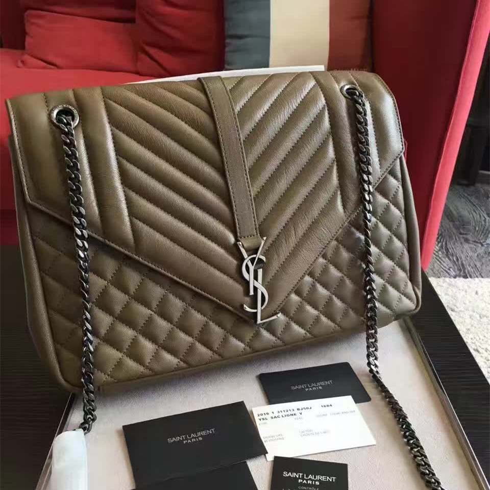 Y51 envelop satchel large brown 5125 31cm x 21.5cm x 8cm