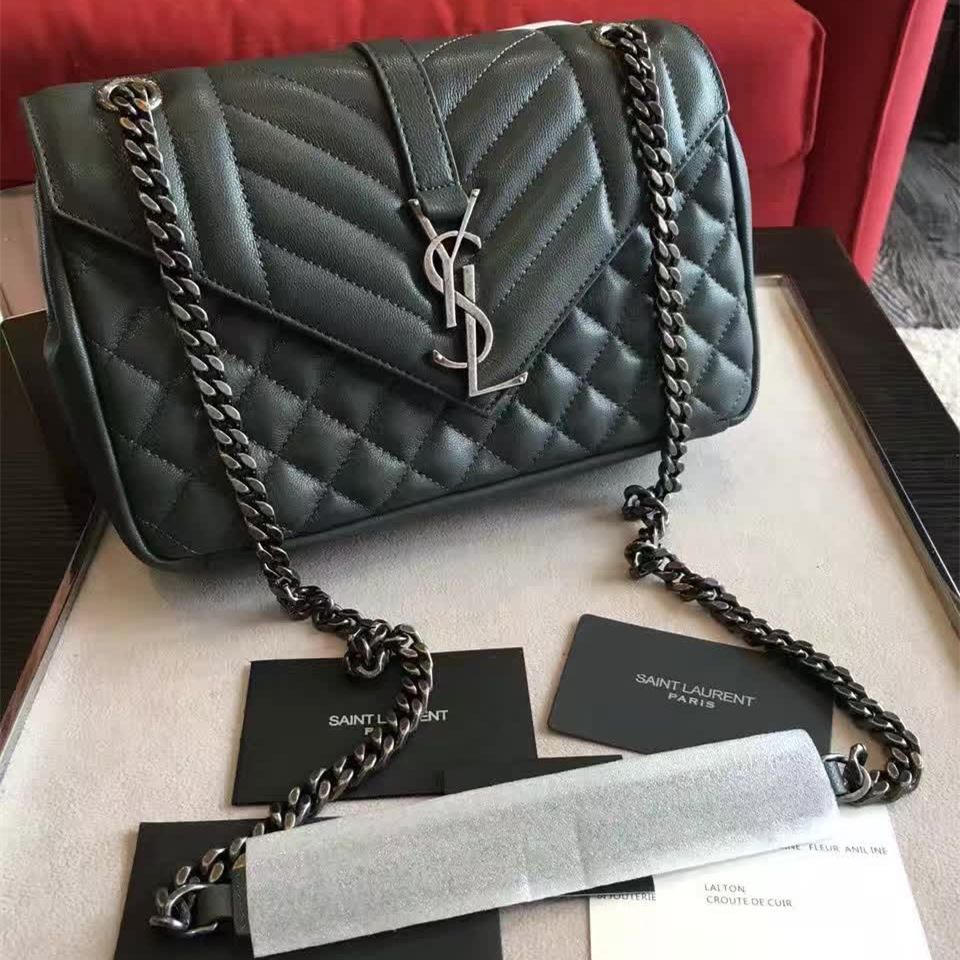 Y51 envelop satchel large green 5126 24cm x 15cm x 7 cm