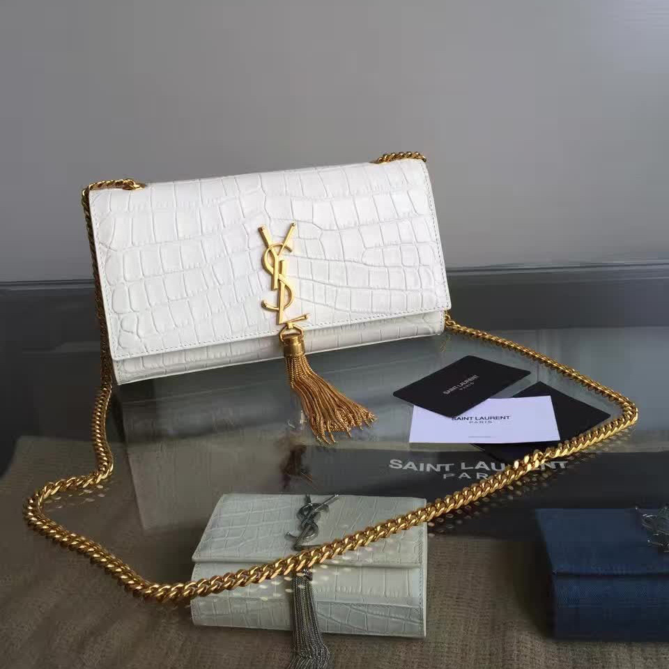 Y51 monogram kate bag with leather tassel 5010 24cm x 14.5cm x 5.5cm
