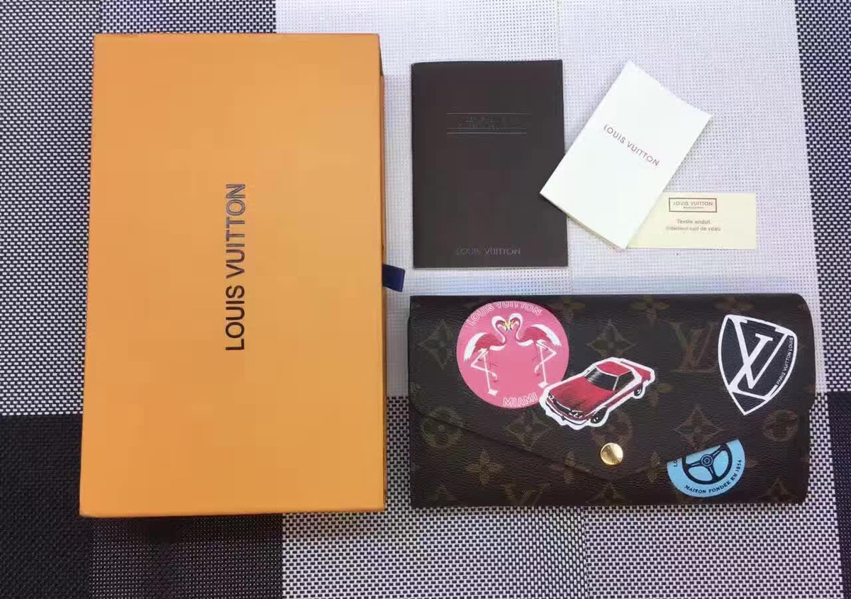 Lv envelope wallet m62147 red_19.0x10.0x2.0cm