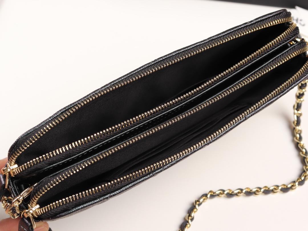 Ch**el 2019 new chain bag black 10×19×4cm