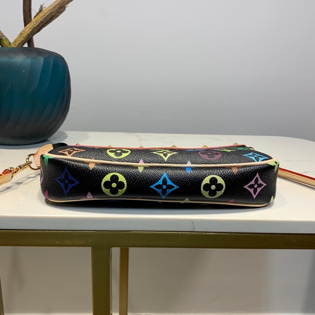 LV fashion exquisite handbag black 21*13*5CM