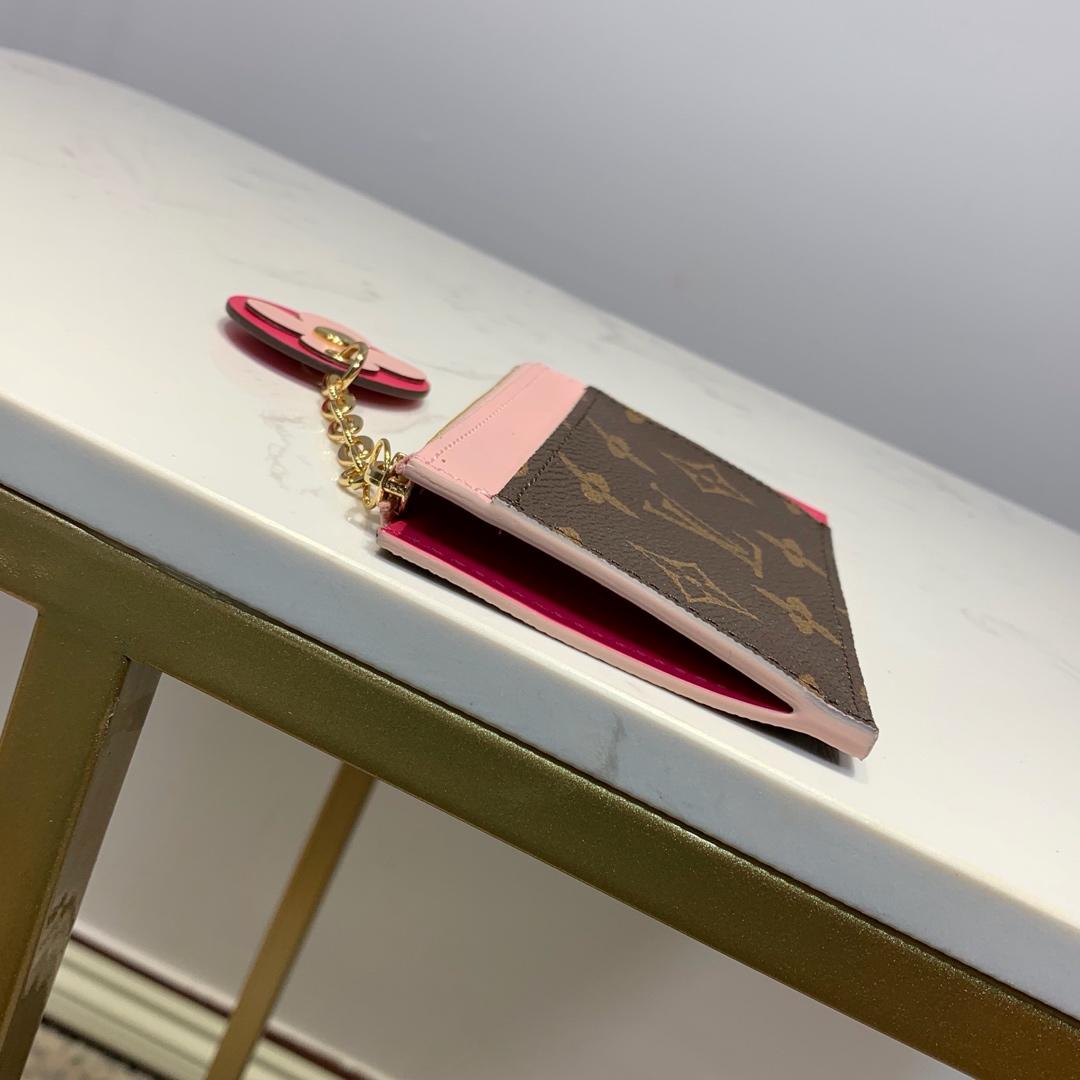 Lv zipper clip monogram canvas 04 13.0x 7.5x 0.4 cm