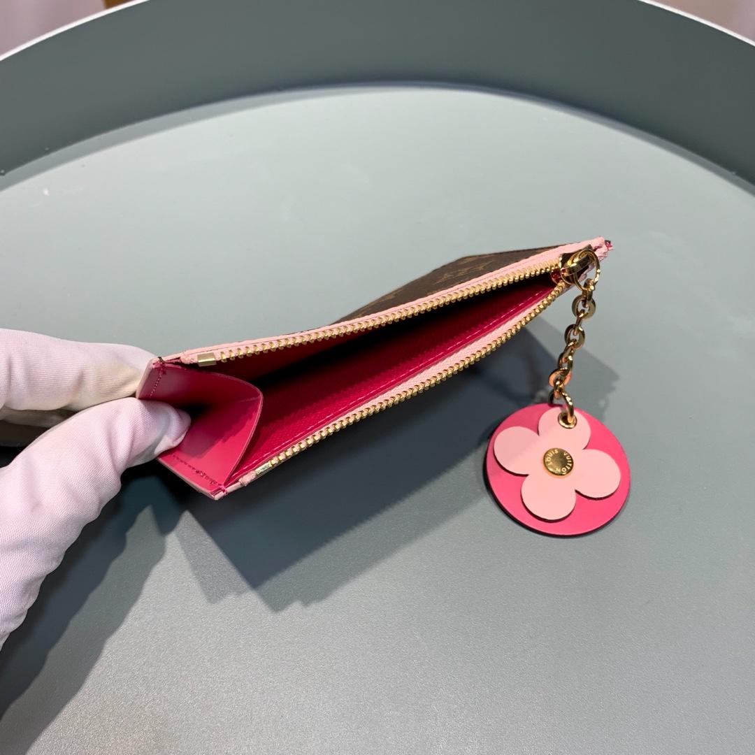 Lv zipper clip monogram canvas 04 13.0x 7.5x 0.4 cm