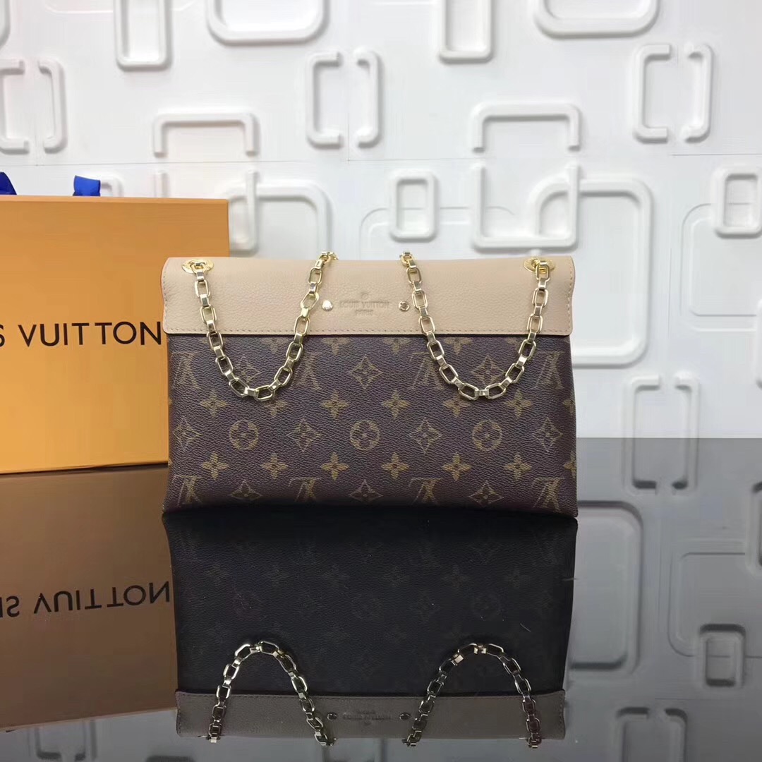 Lv monogram chain bag m41200 khaki 26 x 17 x 6 cm
