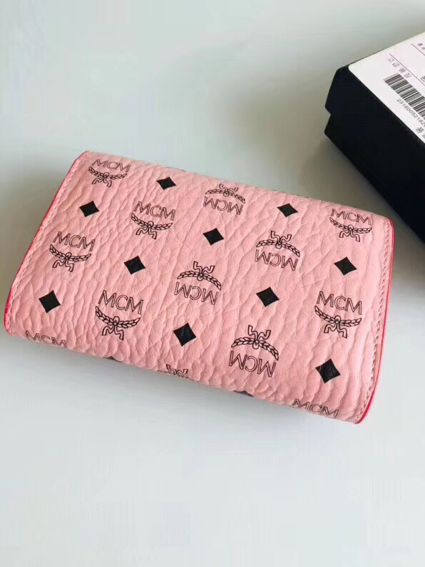 MCM wallet b8803 pink  14.5*9.3cm