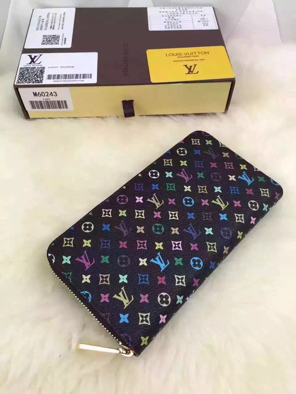 Lv wallet m60050 black_19 x 10 x 1 cm