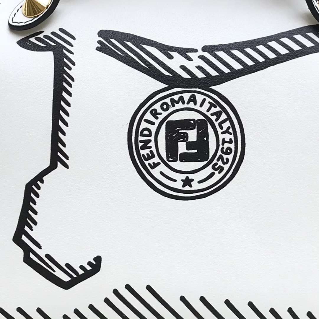 F**di iconic by the way boston medium handbag