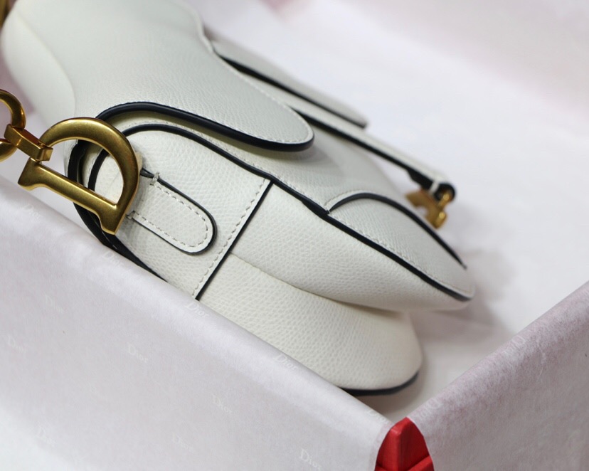 MINI SADDLE BAG Latte Grained Calfskin M0447CBAA 19.5 x 16 x 6.5