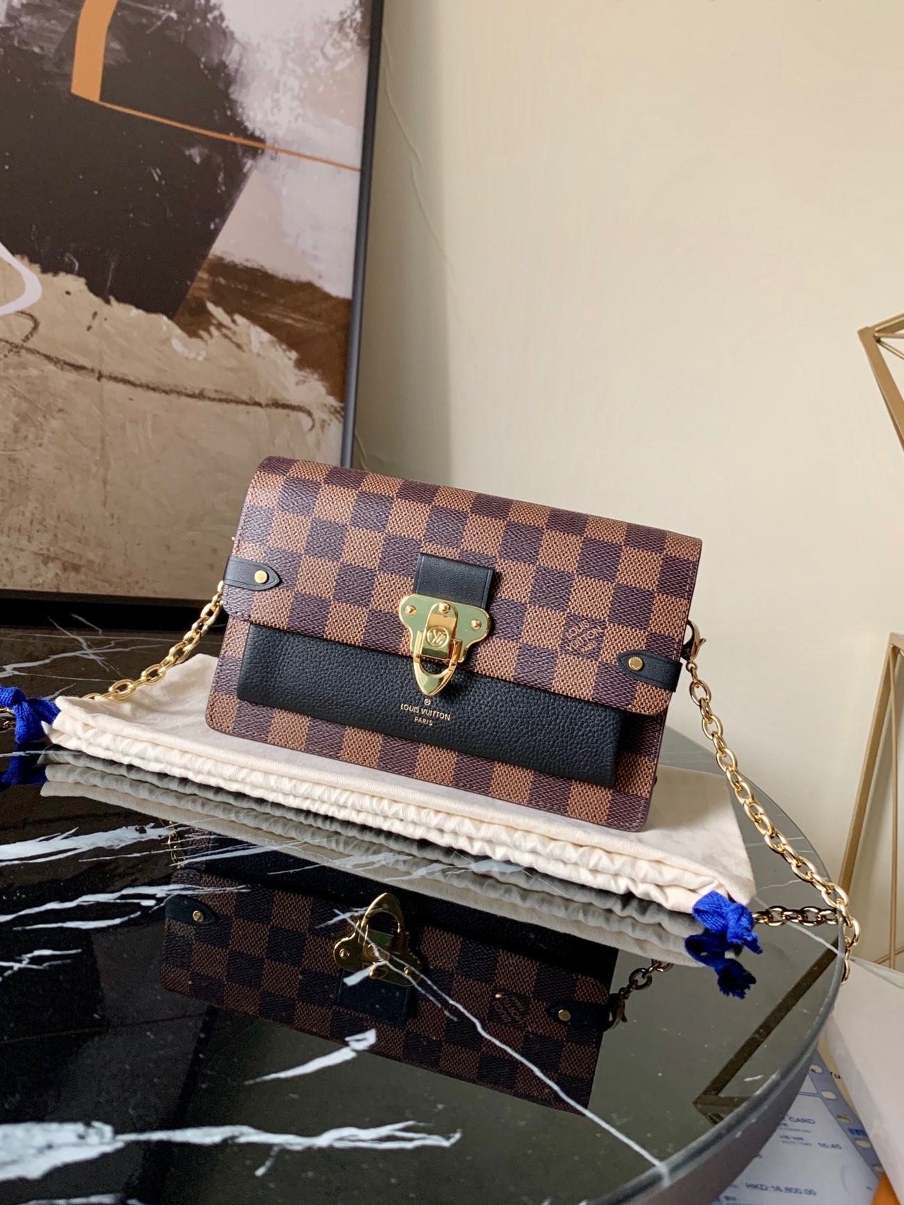 l0vis Vvtt0n vavin chain wallet black n60221 19.0 x 12.5 x 4.0 cm