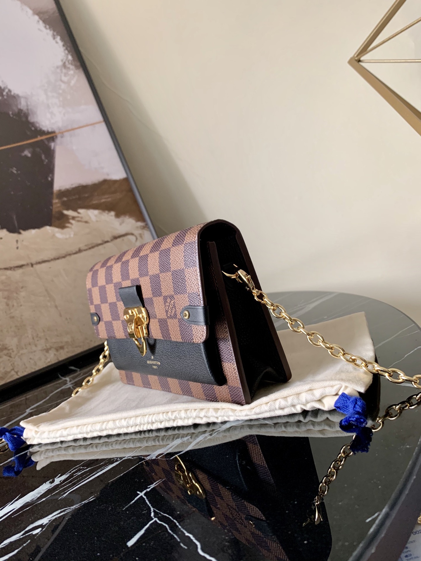 l0vis Vvtt0n vavin chain wallet black n60221 19.0 x 12.5 x 4.0 cm